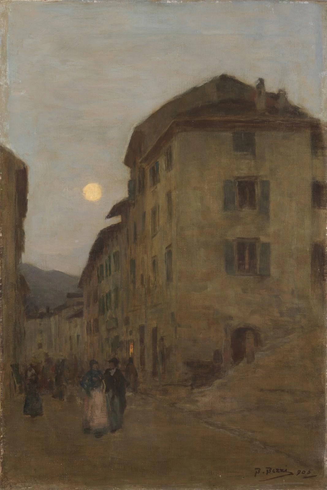 Paesaggio al tramonto